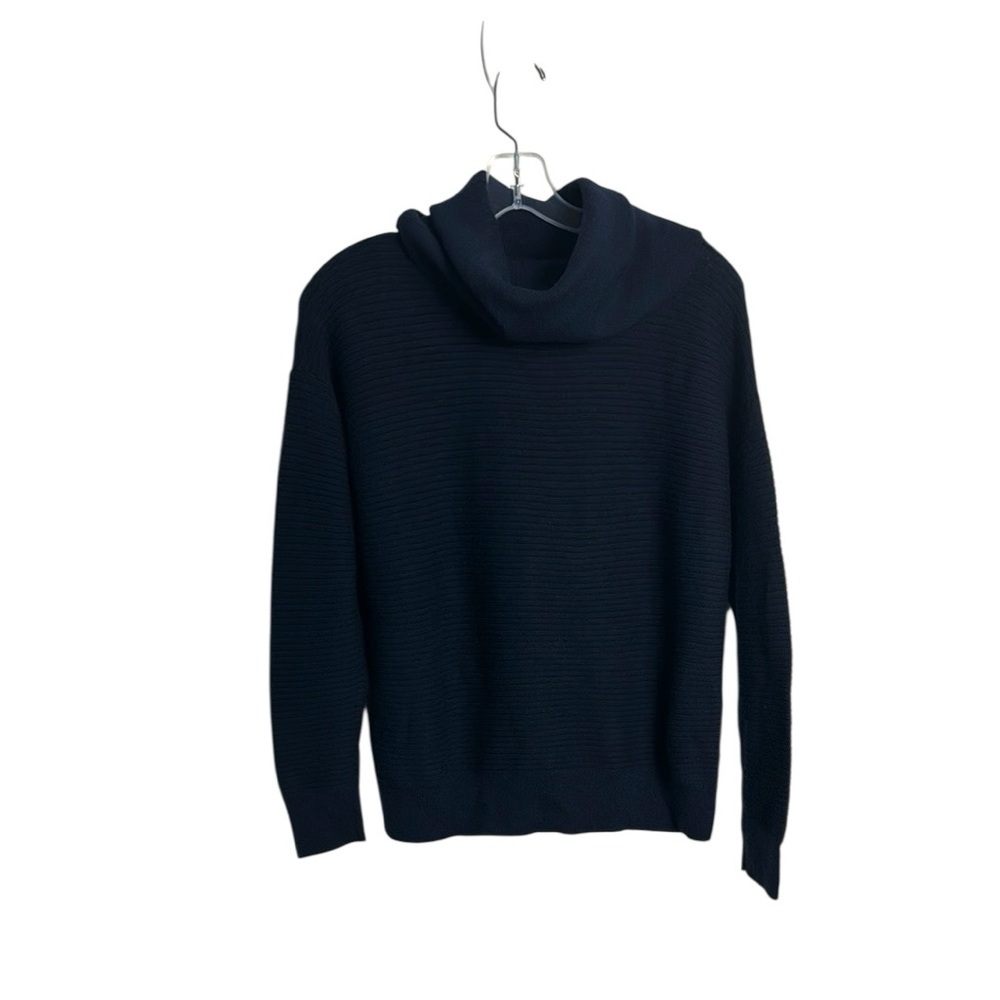 Club Monaco Wool Navy Cowl Neck Sweater Minimalist Quiet‎ Luxury Size Medium